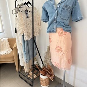 Future Collective Flower Midi Pencil Skirt - NWOT sz14